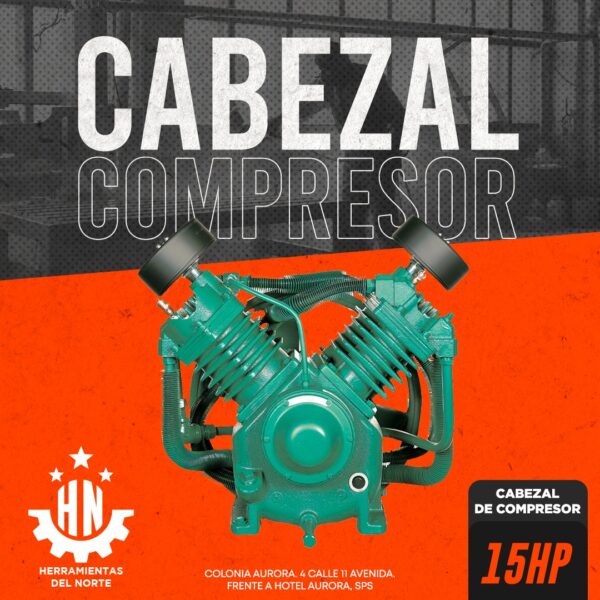 Cabezal de Compresor de 15 HP